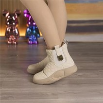 여성 통굽부츠 일체형 기모안감 스노우부츠 3.5CM