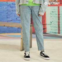 에어워크 주니어 밑단 다트 밴딩 데님 팬츠