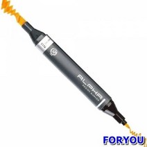 ForU747 알파 디자인마카 낱색 입 6개 펜 마카 디자인 캘리그라피 일러스트, Y144