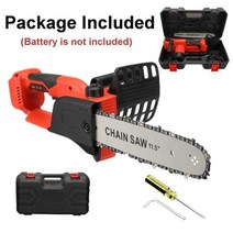 [해외]3000W 10inch 전기 전기 톱 나무 절단기 Makita 18V Makita 배터리 톱 전동 공구 세트 용 브러시리스 모터, 협동사, 빨간