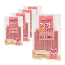 Q 강아지 국산 소고기 육포 스틱 고단백 5P 반려견 건강한간식 기호성, 1개