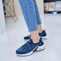 매쉬 소재 한여름 스판 무지외반 에어쿠션 통굽 런닝화 스니커즈 스탠딩화