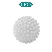 미니건조기 세탁 건조기 공 재사용 가능한 PVC 건조 섬유 유연제 청소 도구 액세서리, [04] White 1pcs, [04] White 1pcs