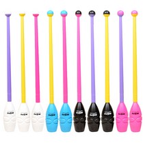 니스포 리듬체조 곤봉 멀티컬러 45Cm 성인용 일반, 핑크/옐로우