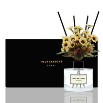 [바보사랑] 포시즌 디퓨저 블랙라벨 선물세트 200ml 데이지 크림, 향오일:프렌치라벤더