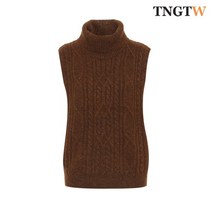 TNGTW 터틀넥 니트 베스트 브라운 THD0CDT31 HBW
