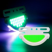 24V전용 2WAY 반원 COB LED차폭등 WG 낱개1개차폭등 사이드램프 노면등 윙바디램프 차량폭인식 차폭인식 화물차 탑차 봉고 포터 하이빔, 화이트-그린