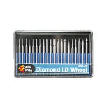 신화 아이드휠세트 (20pcs) IDW-20 금형 그라인더 장착 미세 연마 전동펜 목재