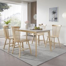 데코라인 헤이즐 세라믹 4인 식탁 SET, 의자4