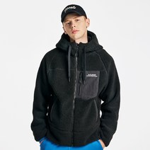아키클래식 에코 플리스 후드집업 블랙 - 블랙