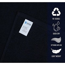 ZUPERIA 100% 링스펀 면 살롱 타월 - 24팩 40.6 x 68.6cm(16 27인치) 프리미엄 품질 매우 부드럽고 흡수력이 뛰어난 타월 호텔 및 스파 핸드 체육관 홈