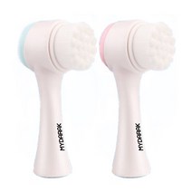 마이다락 양면 모공브러쉬, 핑크, 2개
