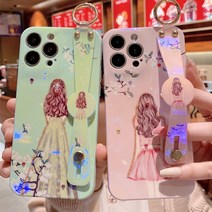 삼성 갤럭시 버디2 점프2 M시리즈 예쁜 일러스트 핑거 핸들 스트랩 거치대 실리콘 범퍼 핸드폰 케이스
