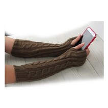 AW-28 도톰롱 꽈배기 겨울 털장갑 암워머 손토시 팔토시 패션 소품