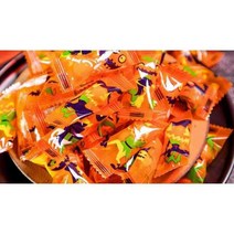 할로윈막대사탕 롤리팝 500g 160개유령 거미 세트 젤리 잭오 할로윈 막대 구미 할로윈데이막대사탕 호박, 할로윈 달콤한 오렌지 캔디 (320개들이 약 160포)