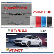 ET/K 8.3V 2021 새 그룹 차량 전자 부품 카탈로그 Elsawin 6.0 A-udi 용 V-W 자동차 수리 소프트웨어 250gb