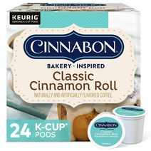 Cinnabon Light Roast Coffee K-Cup Pods 시나본 클래식 시나몬 롤 향 24개입