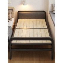 접이식 평상 침대 튼튼한 목욕탕 마루 야외 조립식, (90cm+철재용골)강화싱글침대모델