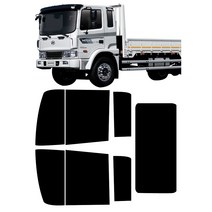 카메이크업 현대 메가트럭분할 썬팅지 측면+후면 DIY 썬팅필름, 메가트럭 분할(측후면세트), IR50_5%(가장진한농도)