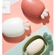 휴대용 캠핑용 목욕탕 물빠짐 당근 비누 케이스 받침대, 화이트, 1개