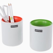 독서실 사무실 책상꾸미기 예쁜 연필꽂이 신입사원 사무실용품 펜꽂이 회사, ORANGE