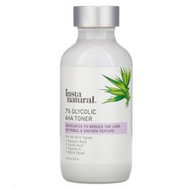 인스타내추럴 7% 글리콜산 AHA 토너 120ml InstaNatural 7% Glycolic AHA Toner 120ml