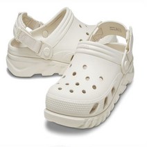 S마켓 NC고잔 CROCS 듀엣 맥스 II 클로그 (208776-160) 튼튼하고 가볍고 편안한 굽 있는 베이지 컬러 클로그 샌들