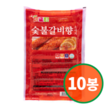 도나우 숯불갈비향 소시지 1kg (100g x 10EA) x 10봉, 수량