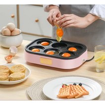 타코야끼만들기 타코야끼팬 기계 가정용 전기 계란 햄버거 들러붙지 않는 프라이팬, 7.pink  EU