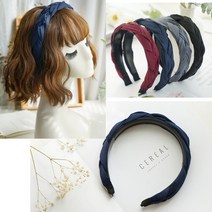 [피플앤제이] 새틴 꽈배기 머리띠 헤어밴드 심플하고 여성스러운