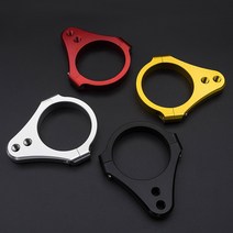 3154mm 범용 스티어링 댐퍼 브래킷 포크 클램프 지원 홀더 바이크 오토바이 레이싱 거리 ATV 전기 스쿠터 킥보드, [12] Black 51mm