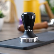 업소용 커피머신 PULLMAN 조정 가능한 단단한 손잡이 커피 Tampers 58mm 기계 부속품 콩 압박 Coffeeware, Black, 58.5mm