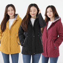 여성 퀼팅 누빔 점퍼 패딩 빅사이즈 자켓 겨울 여자