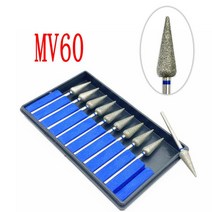 네일 드릴 비트 매니큐어 커터용 40 형 다이아몬드 네일 드릴 비트 치과 그라인딩 폴리시 버 실험실 폴리, 한개옵션1, 30 MV60