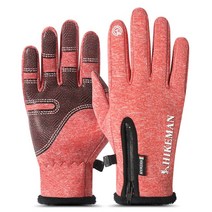 자전거방한장갑 카이맨 사르토르 메롤라 남녀공용 성인 방수용 사계절 겨울 장갑겨울 따뜻한 장갑 야, 05 Watermelon Red