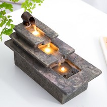 실내분수 인공폭포 미니 수경정원 분수대 천연가습 개업선물 물멍 연못, 물이 도랑에 닿으면 맞춤 제작이 된다