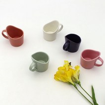 달소금 예쁜 도자기 파스텔 종이컵홀더(5color), 색상:퍼플, 단품