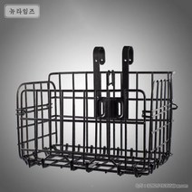 접이식 자전거 다용도 바구니 금속 설치형 뉴타임즈 A240111, 노멀 실버