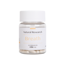 네츄럴리서치 호흡 Breath 강아지 고양이 영양제 캡슐 60정 2개월분 Natural Research 기침 기관지 협착증 거위소리, 1개