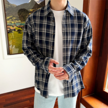 콜라주 체크 오버 셔켓