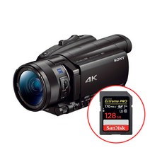 소니 FDR-AX700 4K 비디오카메라 캠코더 샌디스크 익스트림프로 V30 128기가 /빅보스