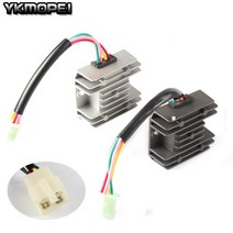 4 와이어 전압 레귤레이터 정류기 오토바이 보트 모터 머큐리 ATV GY6 50 150cc 스쿠터 모 페드 JCL NST TA, 01 Black