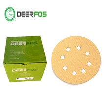 디어포스 DA367/ 5인치 8홀(100장) 원형사포 종이벨크로, 320번(100장), 100개