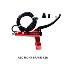 엔폭스 대리운전 전동킥보드 자전거 브레이크 손잡이 유압 오일 브레이크 업펌프 xod 브레이크 차단 브레이크 손잡이, 02. 단전 우측 브레이크 손잡이-빨간색