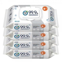 깨끗한나라 99.9% 클린 손소독 항균물티슈 캡형 60매 x4개