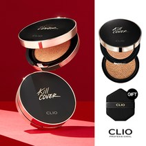 클리오 킬커버 픽서쿠션 기획세트 [본품+리필 구성]+(증정)퍼프 랜덤 1ea, 4호 진저