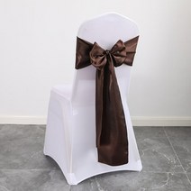 웨딩의자커버 리본 DIY 넥파티 호텔 연회 의자 장식 10/50/100 개/몫 새틴 새시 활 웨딩 매듭, [03] 100 개, [10] A10