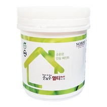 노루페인트 다용도용 수성페인트 순앤수 멀티 0.9L 계란광, 크림화이트, 1개