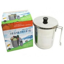 스텐 음식물 쓰레기통 3.5L 대 음식물수거 잔반처리 음식물처리 _ 6501209EA, $ 본상품선택