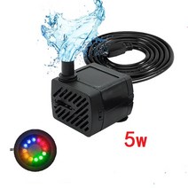 지하수펌프 소방펌프 말통펌프 지하수모터 슬러지펌프 2.5W-35W 수족관 워터 펌프 220V-240V 매우 조용한, 04 5W_01 미국